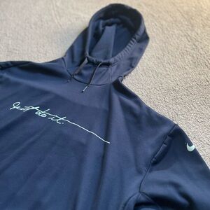 Nike Navy Blue Cowl Neck Hoodie